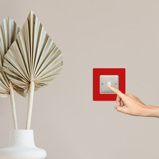 Set of 5 Single Light Switch Surrounds, square