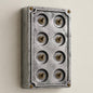 8 Gang 2 Way Solid Cast Metal Conduit Light Switch Industrial