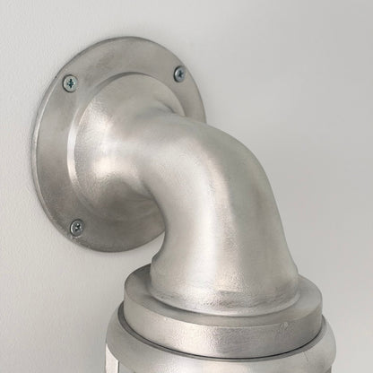 Beachamwell Raw Cast Swan Neck Wall Light - IP65