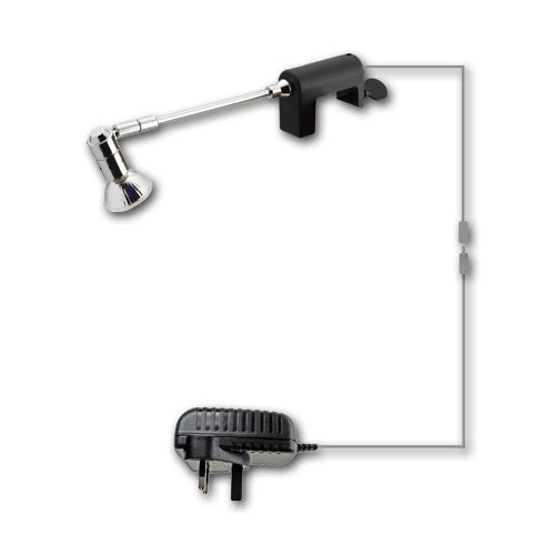 1 x SPECTRUM 12V MR16 LED Clamp Spotlight Kit - Chrome