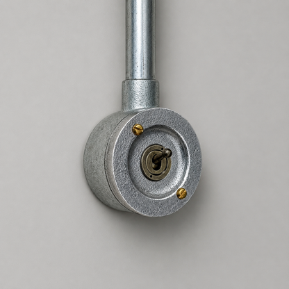 Single Gang Metal Conduit Light Switch | 2 Way Industrial Vintage Style