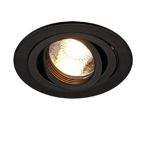 NEW TRIA ROUND 240V GU10 Recessed Downlight - Black (SLV 113440)