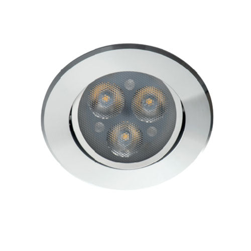 3.5W 300mA LED Recessed Downlight (4000K) Brushed Aluminium (TRESIV)