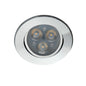 3.5W 300mA LED Recessed Downlight (4000K) Brushed Aluminium (TRESIV)