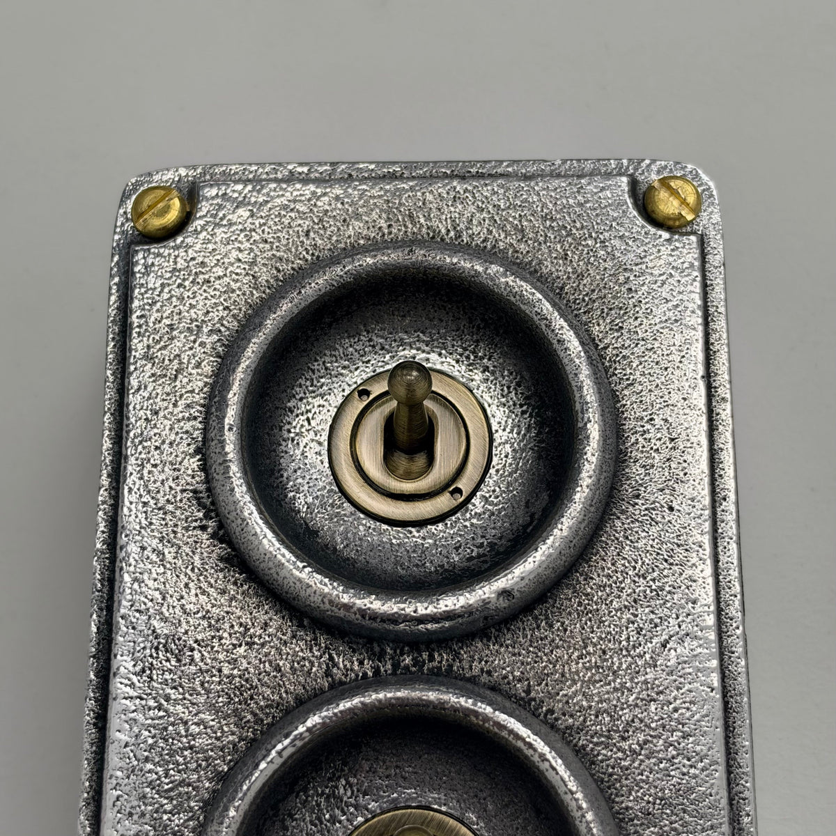 3 Gang Solid Cast Metal Conduit Toggle Light Switch