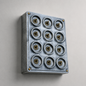 12 Gang 2 Way Cast Aluminium Industrial Toggle Switch Light Panel