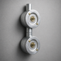 Double Gang Solid Cast Conduit Light Switch | 2 Way Industrial Vintage Style