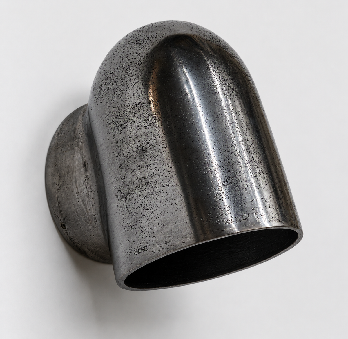 Hopton Raw Cast Aluminium Mast Down Wall Light