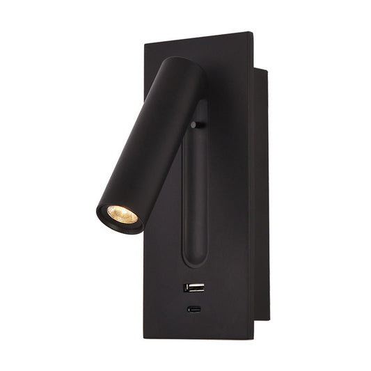 Reading Wall Light with USB Charger & Switch LED Bedside Lamp