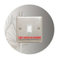 Single Light Switch Surround, round