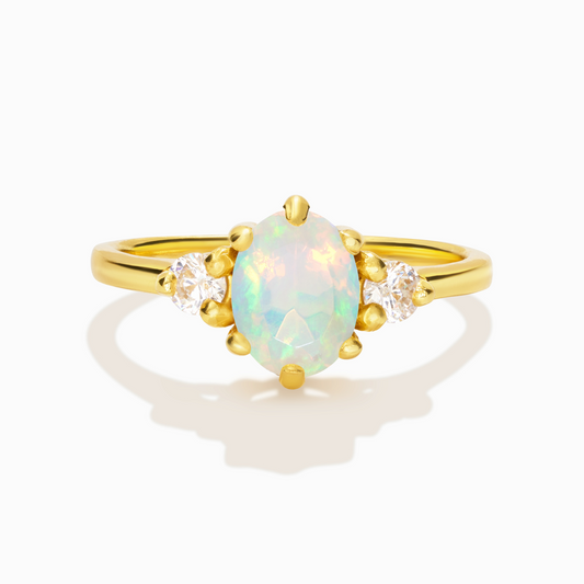 Opal Ring in 18k Gold Vermeil