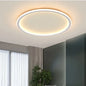 LED Ring Flush Mount Chandelier - Dimmable Ceiling Light Black/White