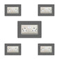 Set of 5 Double Socket Surrounds