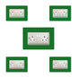 Set of 5 Double Socket Surrounds