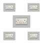 Set of 5 Double Socket Surrounds