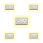 Set of 5 Double Socket Surrounds