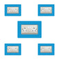 Set of 5 Double Socket Surrounds