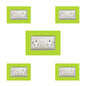 Set of 5 Double Socket Surrounds