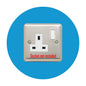 Single Socket Surround, round