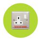 Single Socket Surround, round