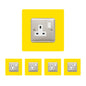 Set of 5 Single Socket Surround, square