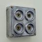 4 Gang 2 Way Solid Cast Metal Conduit Light Switch Industrial