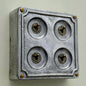 4 Gang 2 Way Solid Cast Metal Conduit Light Toggle Switch | Surface Mounted